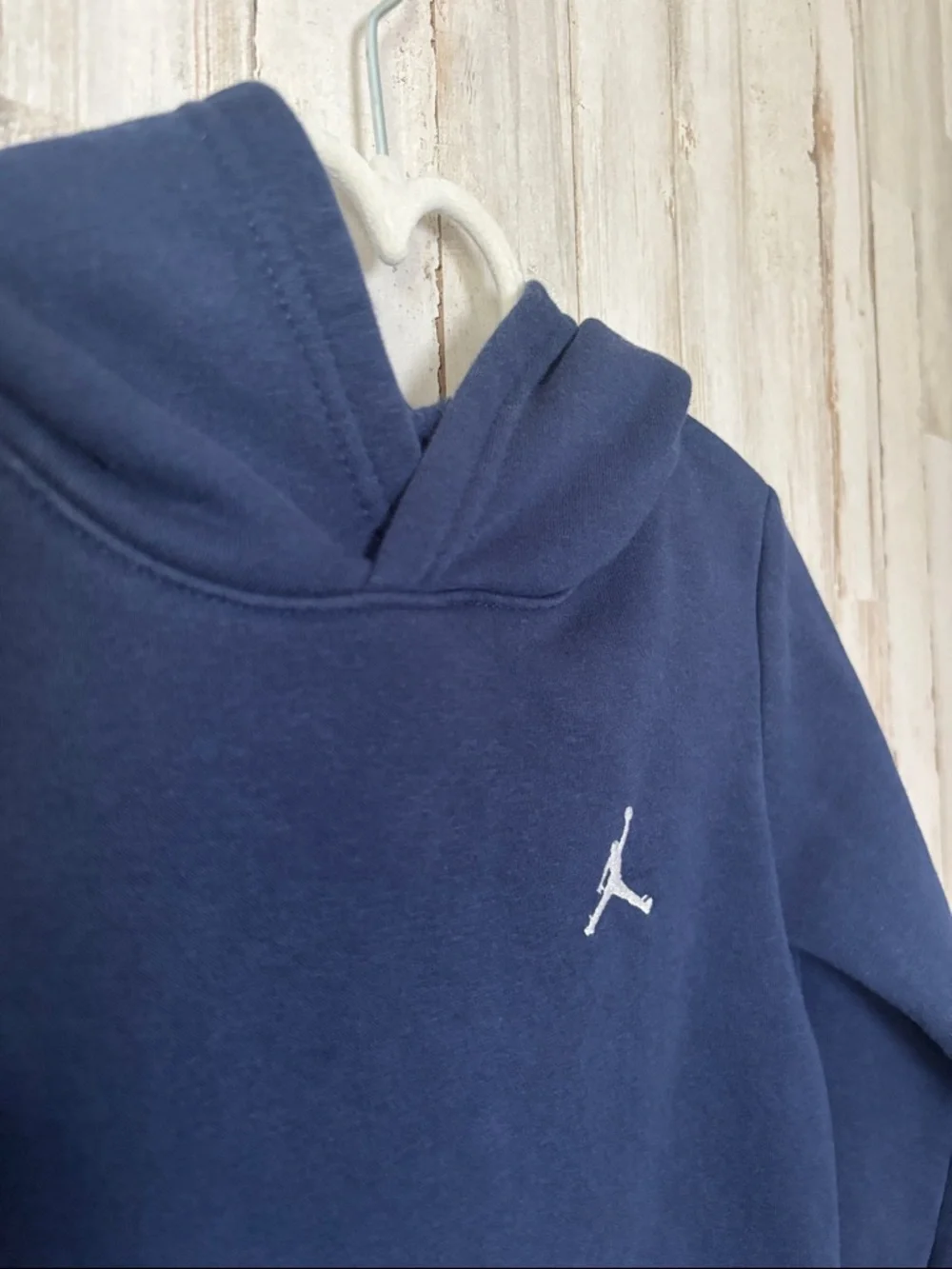 Nike‎ Jordan Navy Blue Hoodie with White Jumpman